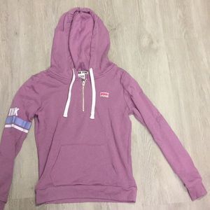 Pink hooded sweatshirt